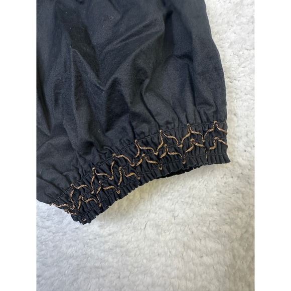 Old Navy Smocked Square Neck Midi Dress Black Puff Sleeve Women's: XL-Worn Once - Picture 12 of 12